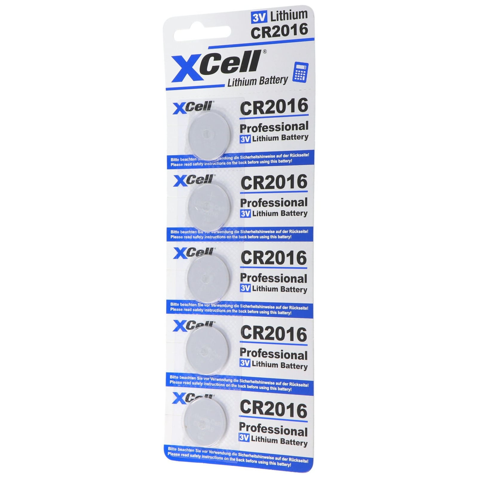 Varta CR2016 Lithium knoopcelbatterij 3V 90mAh set van 5