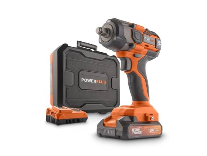 Powerplus POWDP20160 Visseuse à impact 20 V + batterie 2\,0 Ah + chargeur