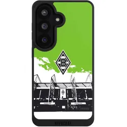 Nivocase Handyhülle für Samsung Galaxy S26 Hülle NIVOpure Case Schwarz Borussia Mönchengladbach Fanartikel (Samsung Galaxy S26), Smartphone Hülle, Schwarz