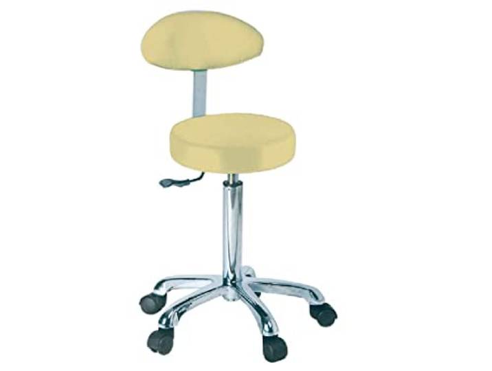GIMA - Hocker mit Rückenlehne, hellbeige, 45246