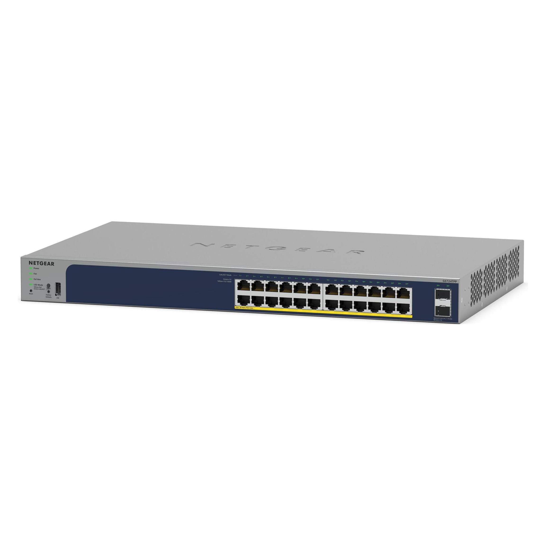 Netgear 28Port Switch 10/100/1000 (28 Ports) (GS728TPP-300EUS)