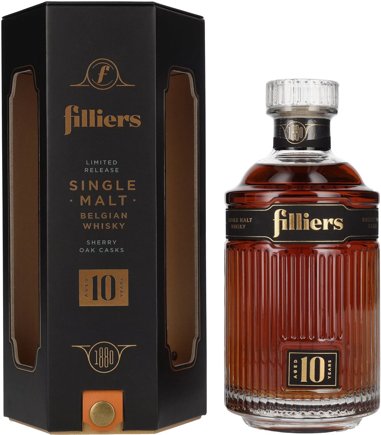 Filliers 10 Year Old Belgian Single Malt Whisky 43% Vol. 0,7l in Geschenkbox