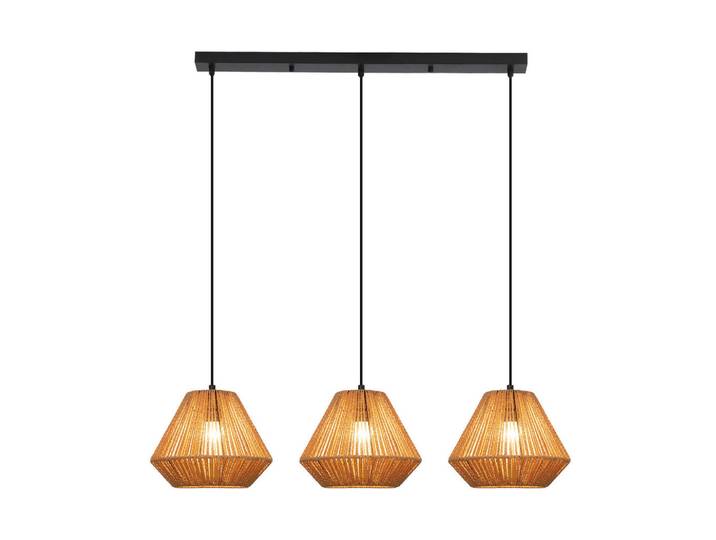 ZMH Pendelleuchte Rosalind 71/25/150 cm, Braun, Metall, E27, 25x150x71 cm, Lampen & Leuchten, Innenbeleuchtung, Hängeleuchten, Pendelleuchten