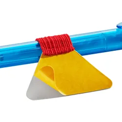10 Stiftschlaufe selbstklebend rot, Kunststoff, Kautschuk