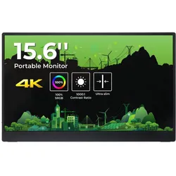 Seeed 15,6 Zoll Monitor, IPS, 4K UHD, 3840 x 2160, HDR400, Mini HDMI, USB C, sRGB, 60Hz