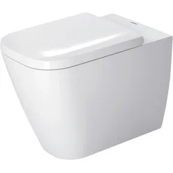 Duravit, WC Deckel, Stand-WC HAPPY D.2 BACK-TO-WALL tief 365x570mm Abgang waagerecht weiss WG