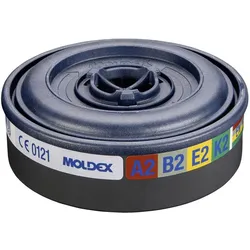 Moldex, Atemschutzmaske, 980001 A2B2E2K2 / 7000 + 900 Gasfilter 8 St. (8x)