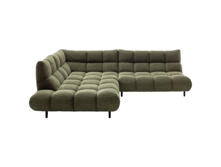 Pure Home Lifestyle Ecksofa, Schilfgrün, Holz, Buche, 3-Sitzer, Ottomane links, Eckteil, 288x215 cm, erweiterbar, Typenauswahl, Stoffauswahl, planbar, Hocker erhältlich, Rücken echt, individuell planbar, Wohnzimmer, Sofas & Couches, Wohnlandschaften