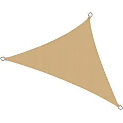 SONNENSEGEL SolVision PS9 420/420/600 cm dreieckig Sand PE