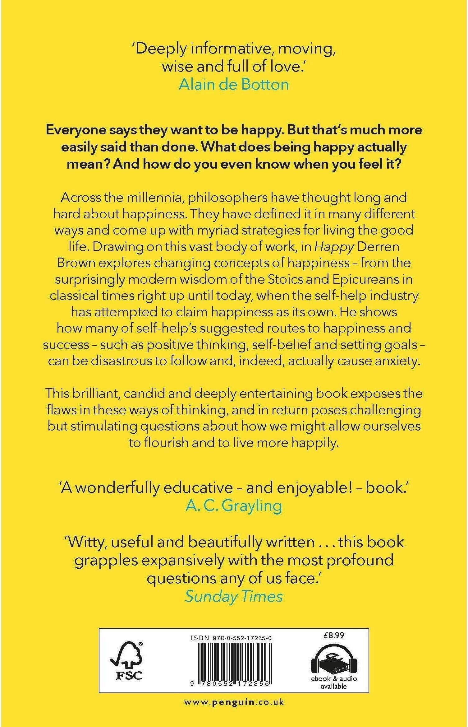 Transworld Publishers Ltd Derren Brown Happy Book Why More or Less Everything is Absolutely Fine