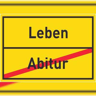 HB-Druck Leben Abitur Aufkleber Ortsaufkleber A1 (594x841mm)