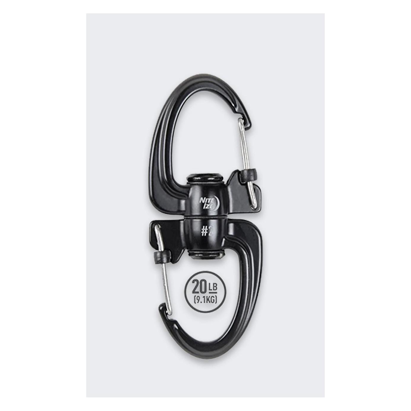 Nite Ize 360 Slide Lock Dual Karabinerhaken (SBLR2-01-R3)