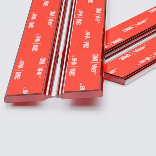 4x Transparante Flexibele Acrylscharnieren 300mm - Zelfklevend