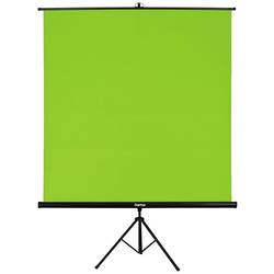hama 00021571 Green Screen Hintergrund mit Stativ, 180 x 180 cm, 2in1