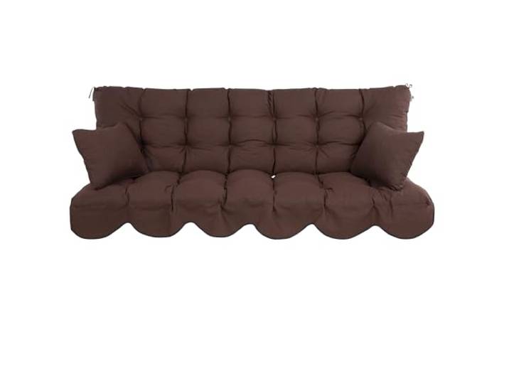 PATIO Hollywoodschaukel Auflage 180x50 cm Minorca Sitzpolster Rückenlehne 2 Seitenkissen Befestigungsschnüre Volant vorne