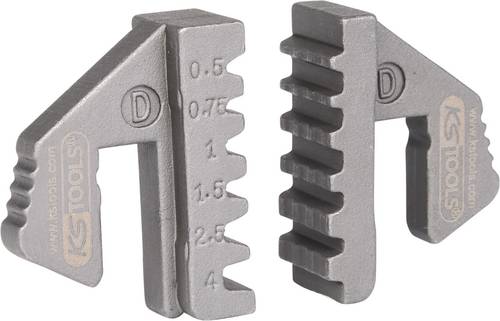 KS Tools Paar Crimp-Einsätze für Aderendhülsen, Ø 0,5 - 4mm 115.1418