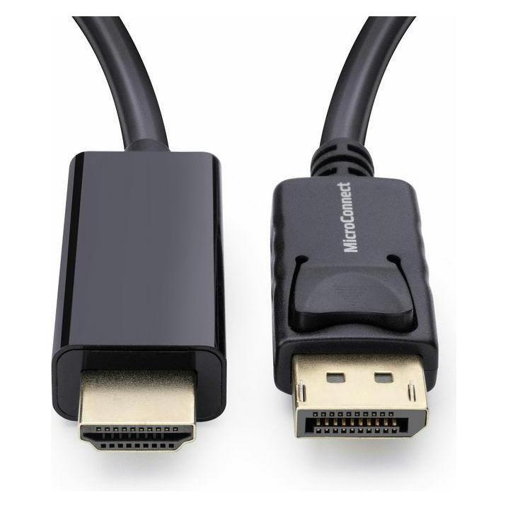 MicroConnect DisplayPort to HDMI Cable 1m Male (1 m) (MC-DP-HDMI-100)