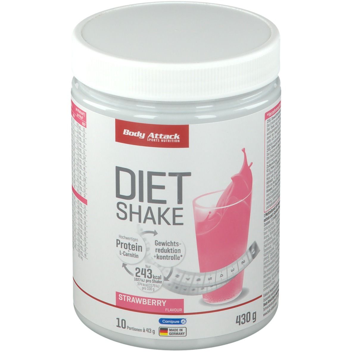 Diet Shake Strawberry-Yoghurt Pulver 430 g