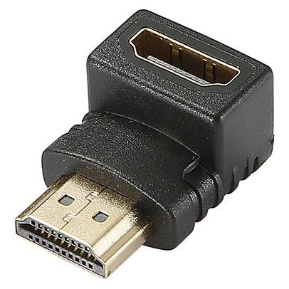 D2 Diffusion Adaptateur compatible HDMI 2.0 mâle (Type A) vers HDMI femelle (Type A) Coudé à 270° (Noir) (HDMI, HDMI) (D2ADPHDMICOUD)