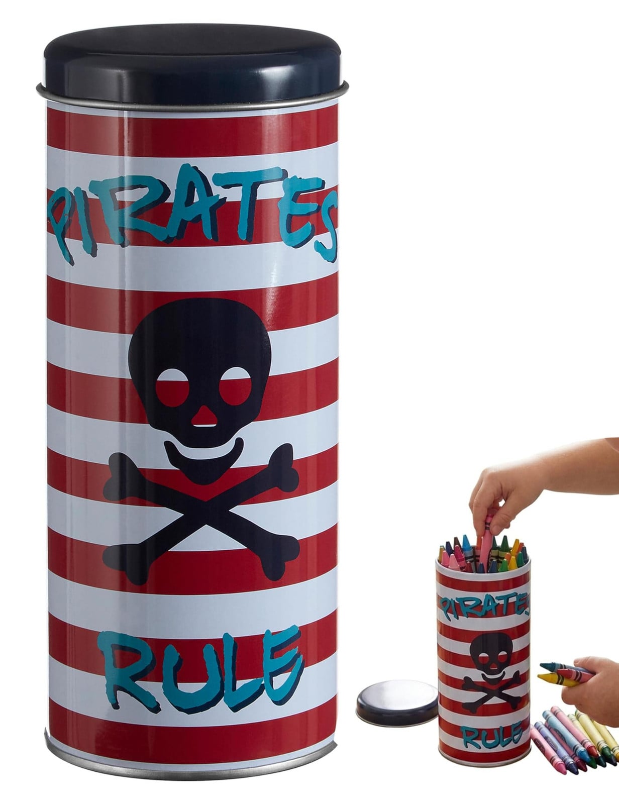 Dripio Blikdoos Piratenthema Rond 350 ml