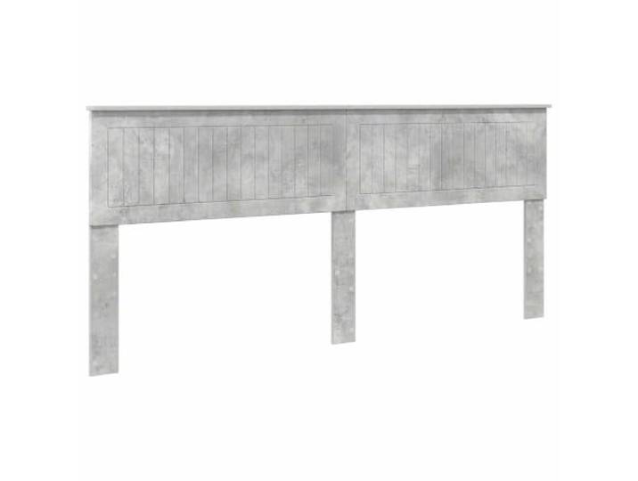 Makastle Kopfteil Betongrau Holzwerkstoff 203x90 cm Rechteckige Form