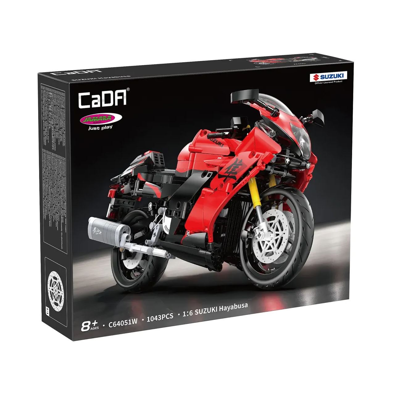 Jamara CaDA Suzuki Hayabusa 1:6 rot Bricks