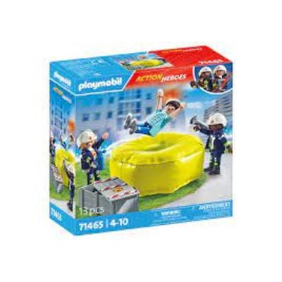 PLAYMOBIL 71465 Feuerwehrleute mit Luftkissen