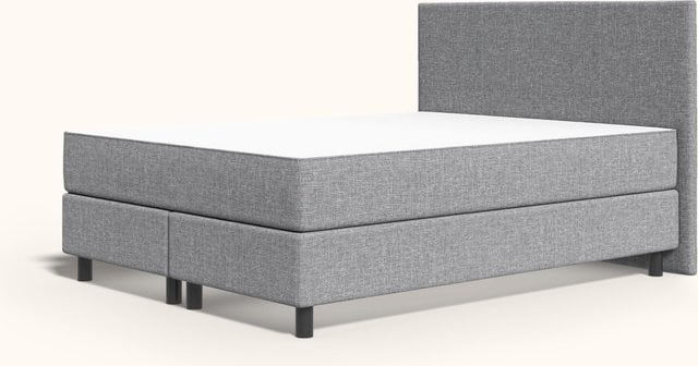 Emma Original Hybrid Boxspring - Lichtgrijs - Eiken - 200 x 200 cm