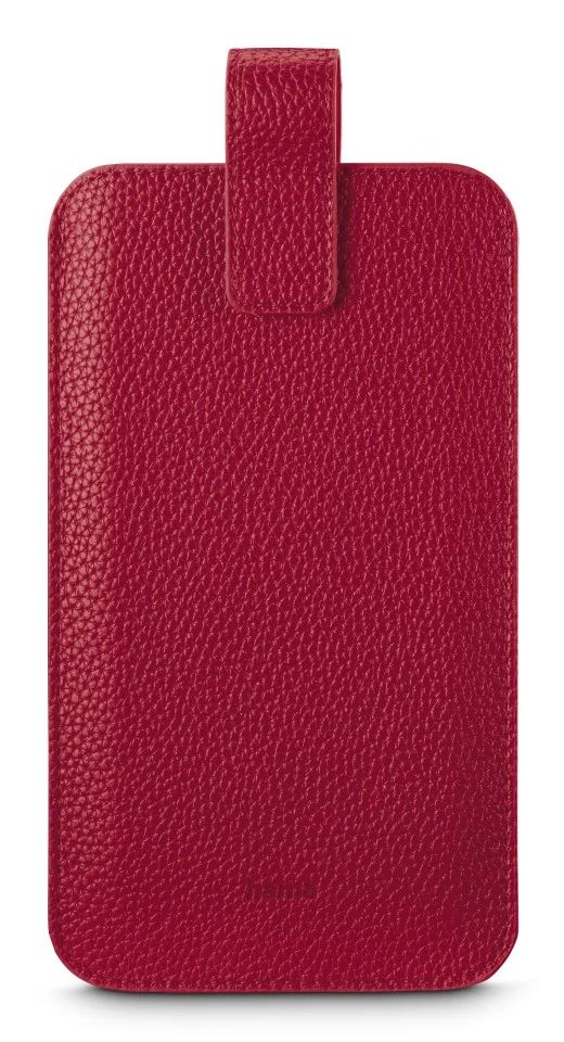 Hama 137097 Handytasche Universal Kunstleder Ziehtasche für Universal (Rot) 00137097