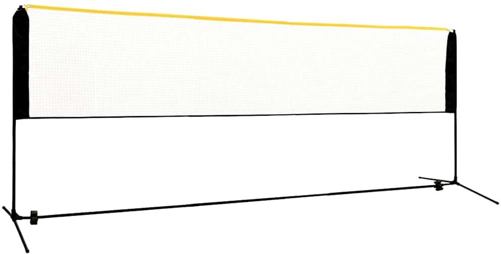 vidaXL Filet de badminton réglable 400x103x94-158 cm Métal