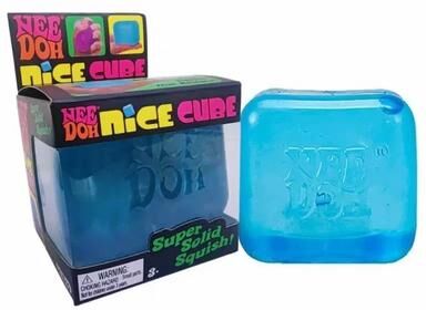 JoyToys Nice Cube Squishy Stress Toy Sensory Fidget Toy For Adults Kids square Blue