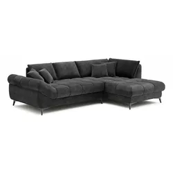 SOMETA Ecksofa Atlanta Stoff Black