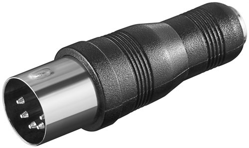Goobay audio-adapter DIN-connector naar 3,5 mm AUX-aansluiting, 5-polige DIN-connector naar 3-polige stereo tulpstekker