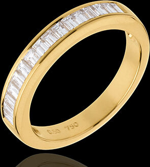 Edenly Trauring semi pavÃ© in Gelbgold - 0.5 Karat