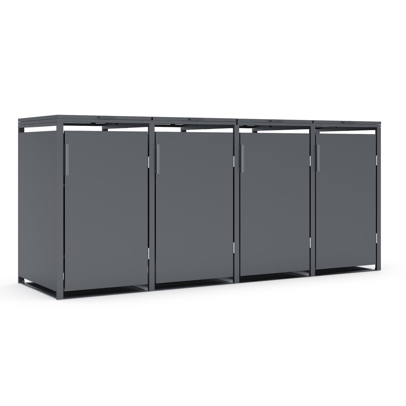 Plats® Outdoor Solution - 4er Mülltonnenbox