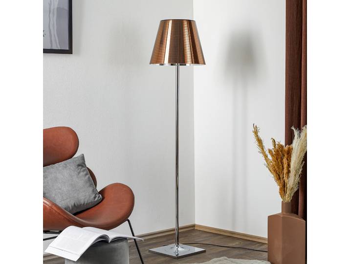 Lampe sur pied KTribe F2 en aluminium bronze - FLOS - Salon / séjour - Design - Plastique - Avec abat-jour