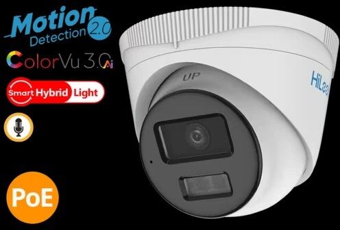 HiLook IPC-T229HAA-LU(2.8mm) 2 MP ColorVu 3.0 Fixed Turret Network Camera 2.8mm