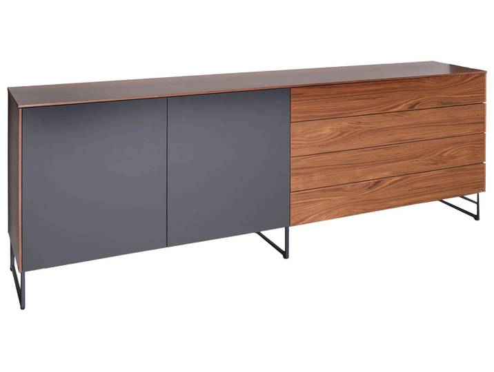 Sideboard Volta Sudbrock / Farbe: Nussbaum Schwarz