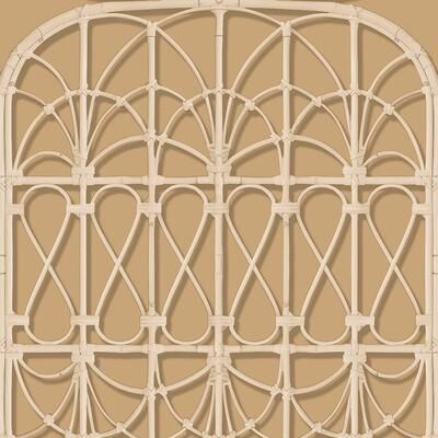 Veer Decor Lattice Rattan Panels Wallpaper