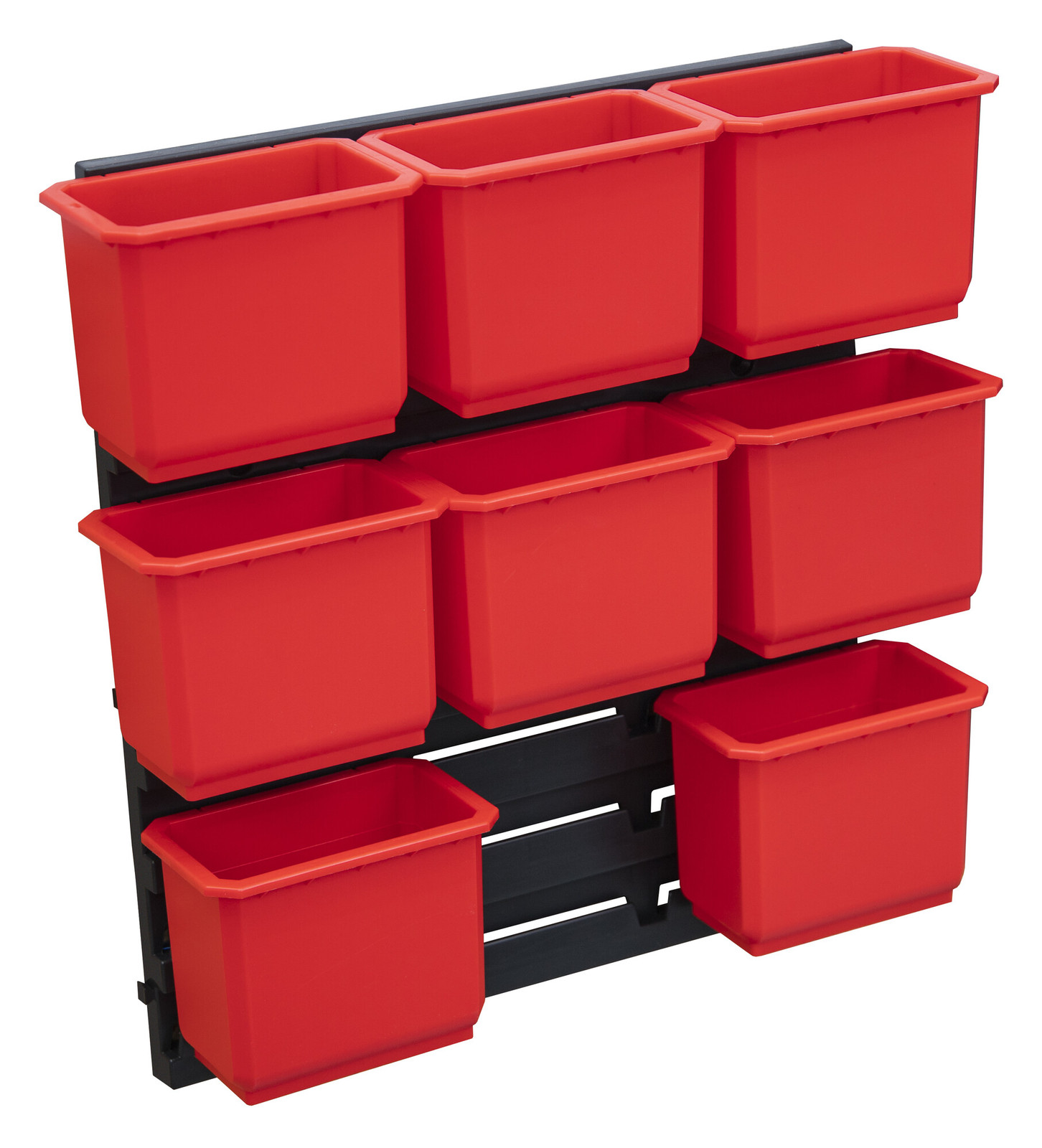 Qbrick Systeemcontainerset nr. 2 Werkplaatswand 39 x 35 cm met 8 containers voor System ONE en System TWO koffers