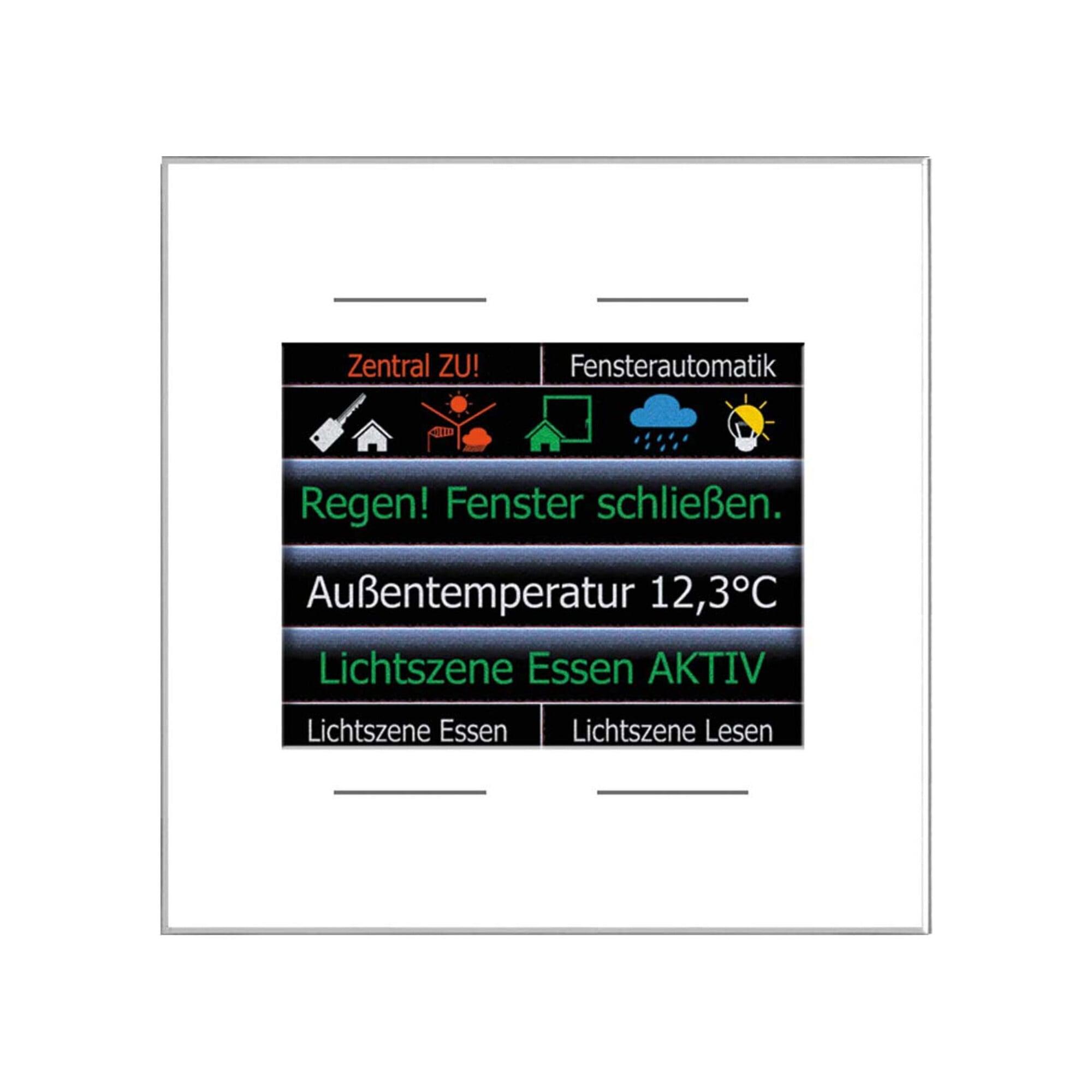 LCN Glas-Farbdisplay GT4DW 2,8Z 4Ta. Temp.Sensor ws (30173)