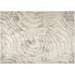 Astra Teppich Lou D.251 C.003 Wellen creme-grau 133x190 cm