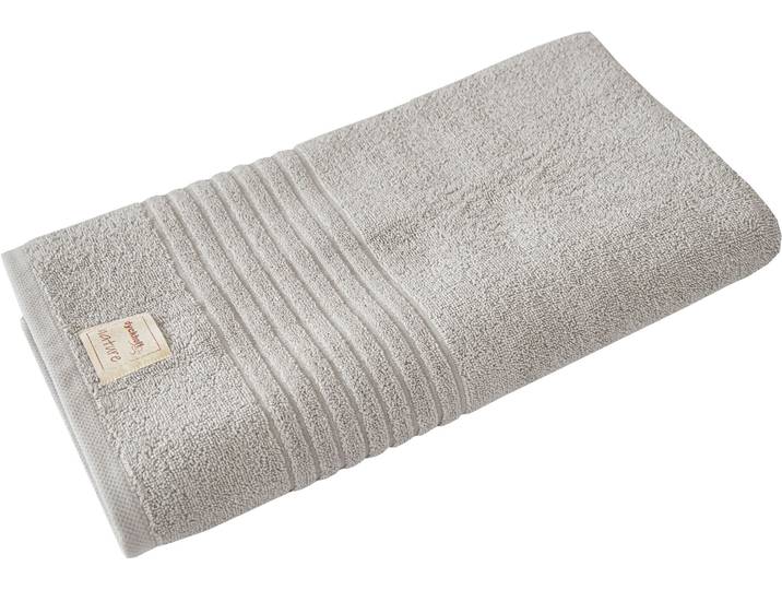 Badetuch DYCKHOFF Nature , silber, B:70cm L:200cm, Frottier, Obermaterial: 100% Baumwolle, Handtücher, Badetuch