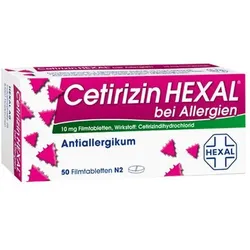 CETIRIZIN HEXAL Filmtabletten bei Allergien 50 St