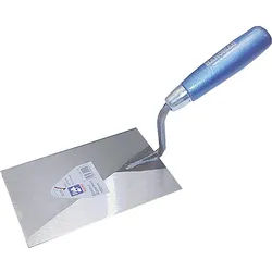 Gipserkelle HAROMAC Süddeutsche Form, 120mm, rostfrei blaues Heft