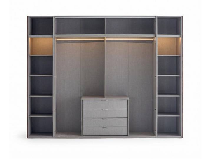 Xlmoebel Kleiderschrank Moderner eleganter schwarzer Kleiderschrank für Ihr Schlafzimmer Made in Europa