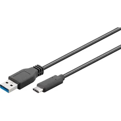 goobay USB-Kabel 71221 3.1 C/A 3.0 2m schwarz