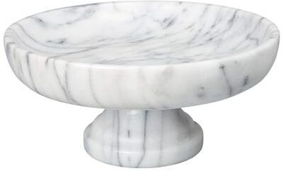 Creative Labs Home White Marble Fruit Bowl on Pedestal