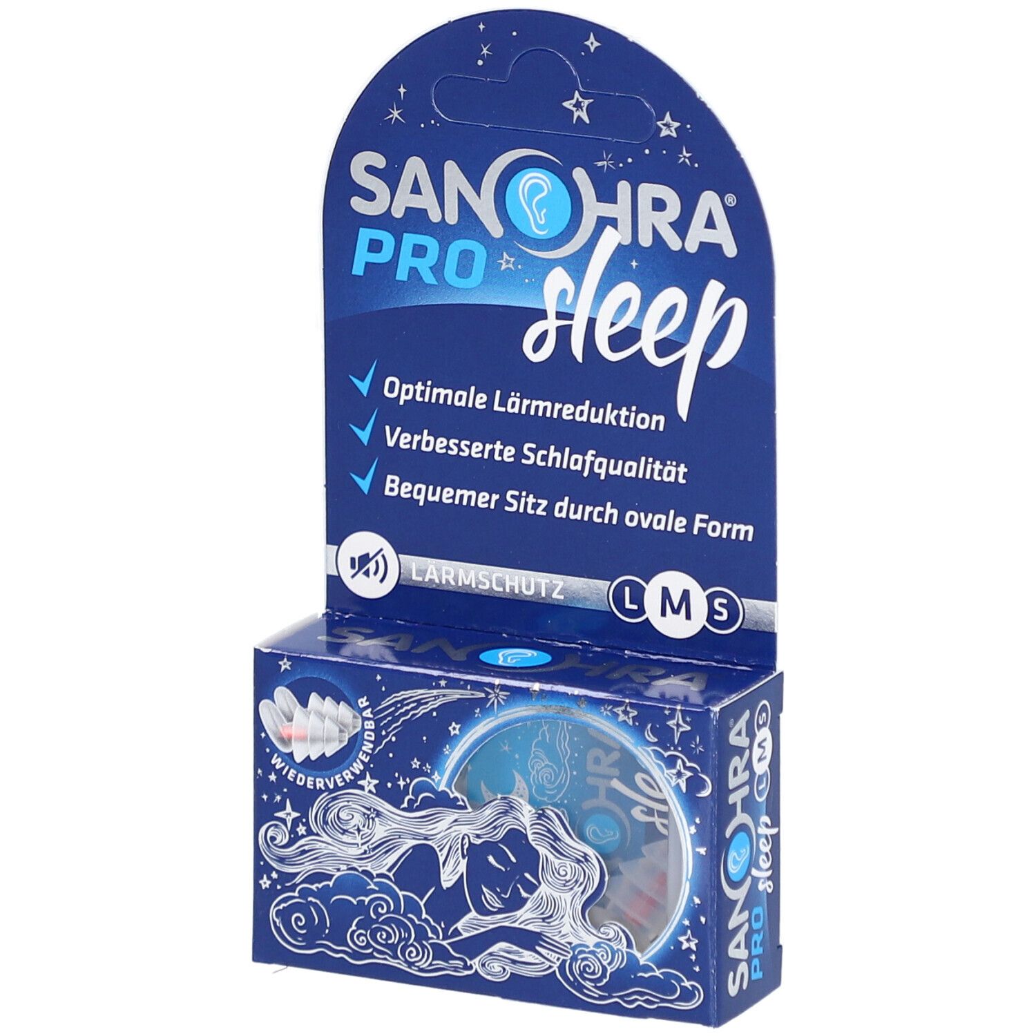 Sanohra pro sleep Gehörschutzstöpsel M 8-11 mm 2 St Ohrstöpsel