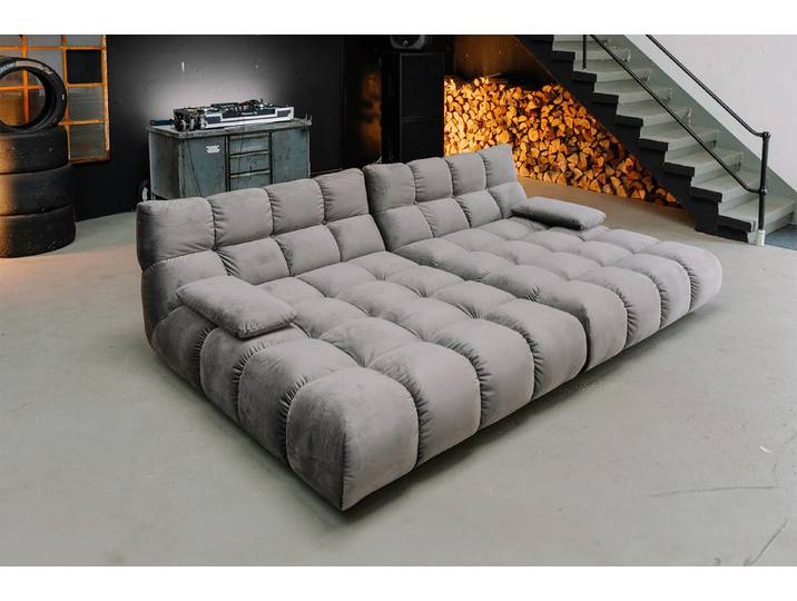 KAWOLA Big-Sofa VIVIEN Riesensofa Velvet - Entspannung pur - Modernes Wohnen, XXL Couch mit Samt Bezug – Maximaler Komfort, Top Design